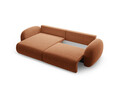 Coltar extensibil reversibil 4 locuri, Tonale, Cosmopolitan Design, 262x149x88 cm, tesatura chenille, caramiziu