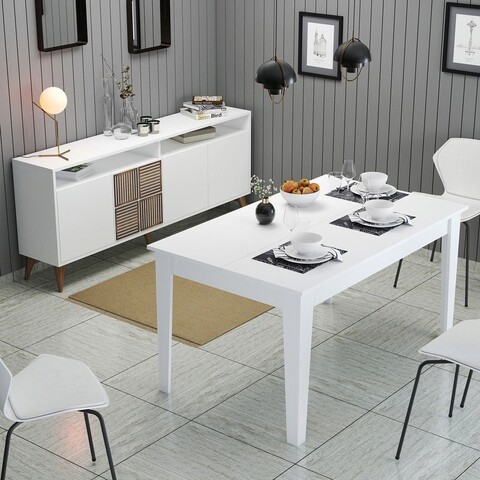 Set mobilier living, Hommy Craft, Milan 527, Alb Hommy Craft