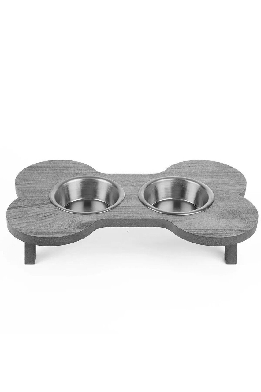 Bol pentru hrana animale de companie, Paws &amp; Whiskers, Apvm10, MDF , Multicolor - imagine 3
