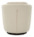 Fotoliu rotativ Torino Cream Swivel, Mauro Ferretti, 70x72x75 cm, fier/poliester, crem