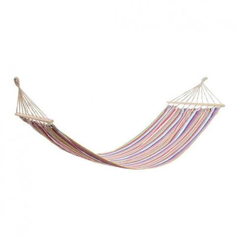 Hamac stripes, heinner, 200x80 cm, bumbac/poliester, roz/albastru