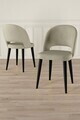 Set scaune (8 piese), Hanah Home, Pane, Crem/Negru