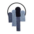 Decoratiune de perete, Step, Macrame, Metal, Albastru închis / Albastru deschis / Albastru