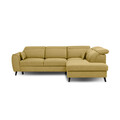 Coltar extensibil dreapta 4 locuri ELTAP, RT-45SAV, Noble, 255x201x100 cm, lemn/poliester, galben