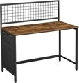 Birou, Vasagle,  118 x 60 x 114.5 cm,  otel/PAL, maro rustic