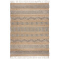 Covor Medina Jute Natural/Grey, Flair Rugs, 120x170 cm, iuta/lana, natural/gri