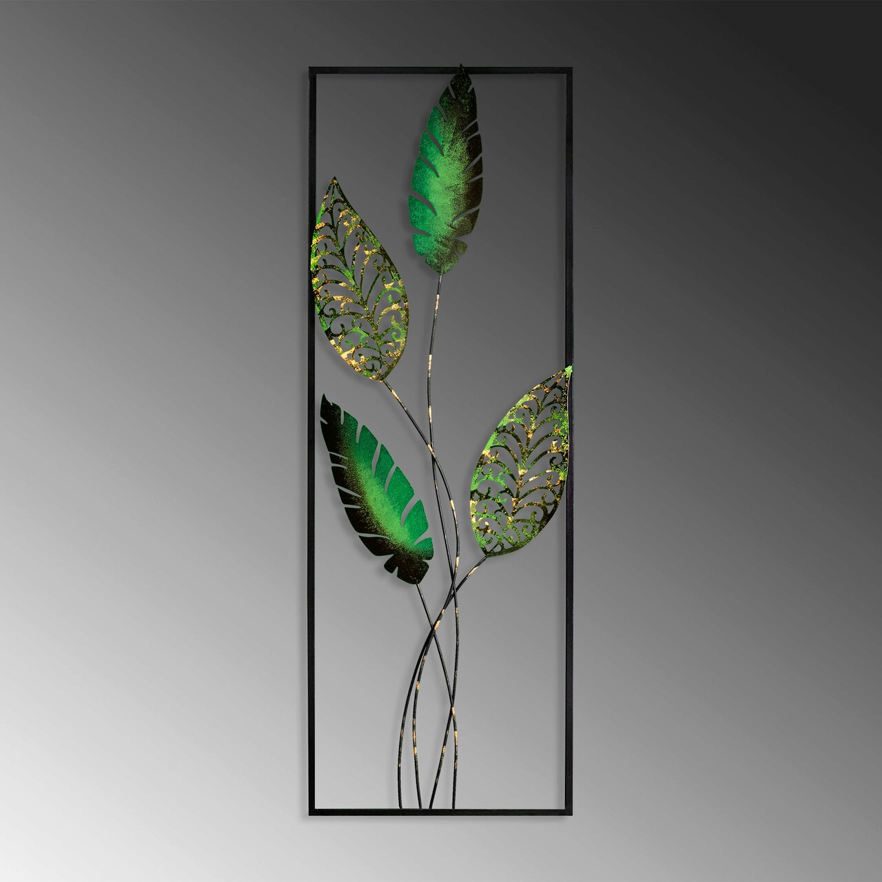 Decoratiune de perete, Timeyi 3, Dimensiune: 32 x 90 cm, Multicolor - imagine 5