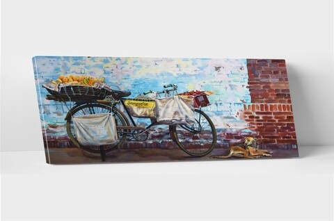 Tablou decorativ brown, modacanvas, 30x90 cm, canvas, multicolor