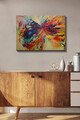 Tablou decorativ, Kanvas Tablo (50 x 70), Canvas, Lemn, Multicolor