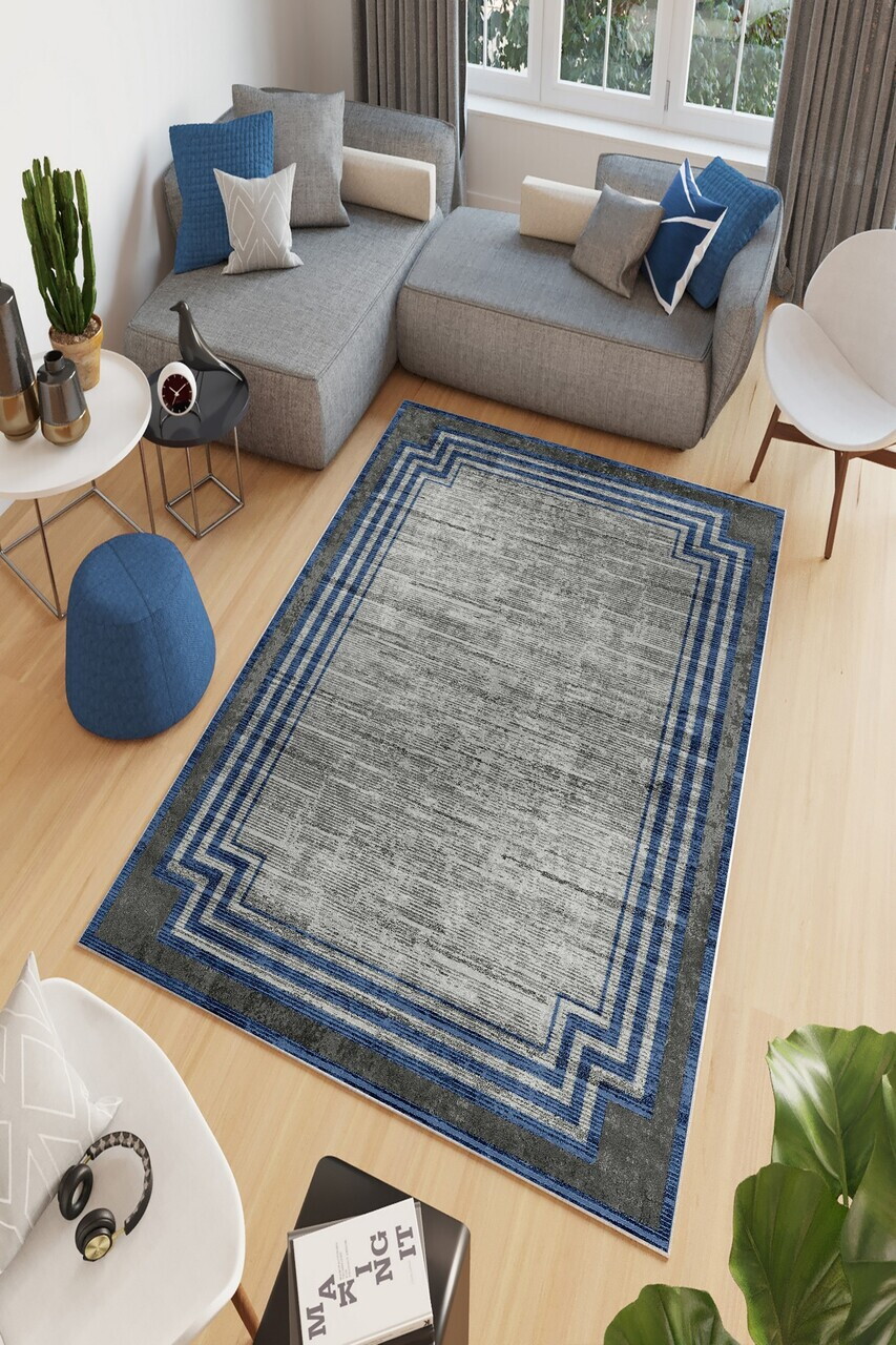 Covor W818 100x200 cm Poliester Gri