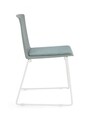 Scaun Giulia, Bizzotto, 43.5x50x79 cm, plastic/poliester/otel, verde sage