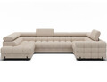 Coltar extensibil stanga 3 locuri ELTAP, LT-18CAL, Fectory, 346x205x93 cm, lemn/poliester, bej deschis
