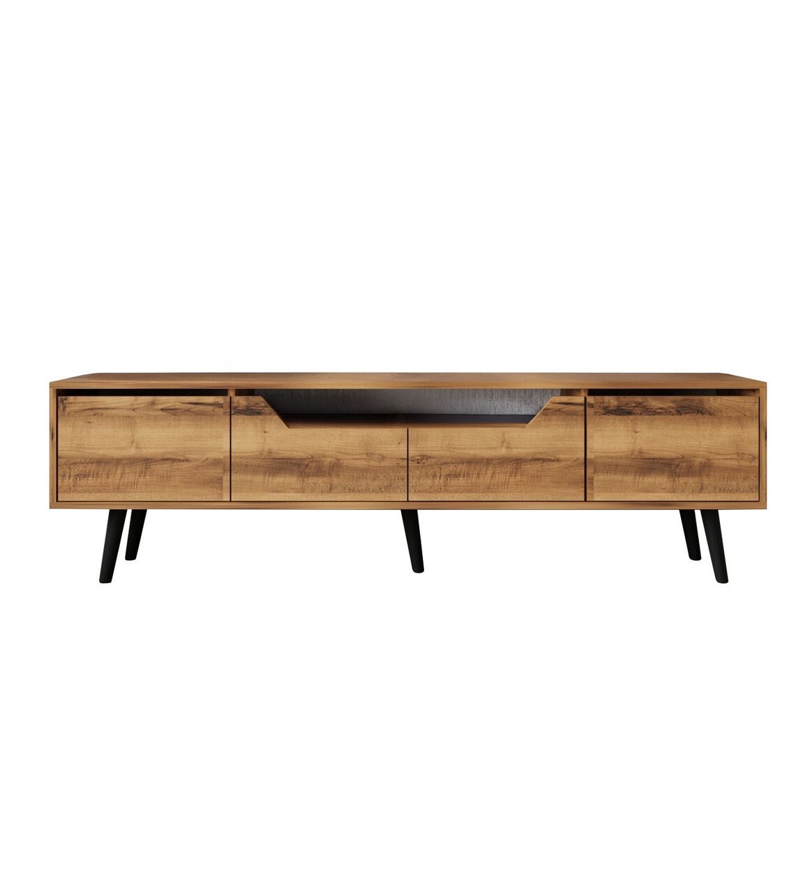 Comoda TV, Hanah Home, Roma 180, 180x48x29.8 cm, PAL, Maro - imagine 3
