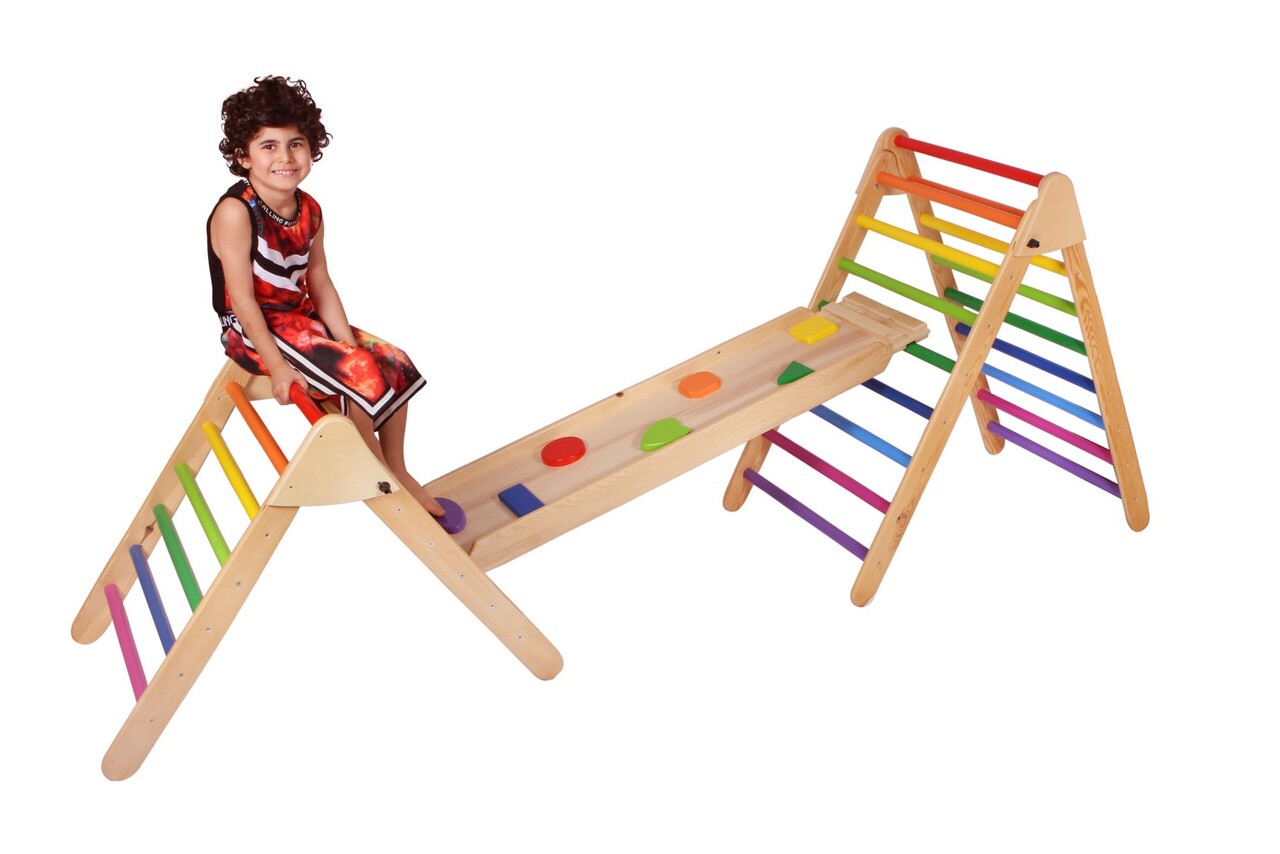 Jucarie pentru landou/carucior, Hanah Home, Stairs Parkour, Multicolor - view 5