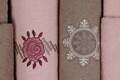 Set de baie Family, Cotton Box, Nakışlı Aile, Bumbac, Pulbere / Bej