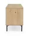 Comoda TV Stanwood, Bizzotto, 160 x 40 x 57 cm, MDF/furnir din lemn de stejar