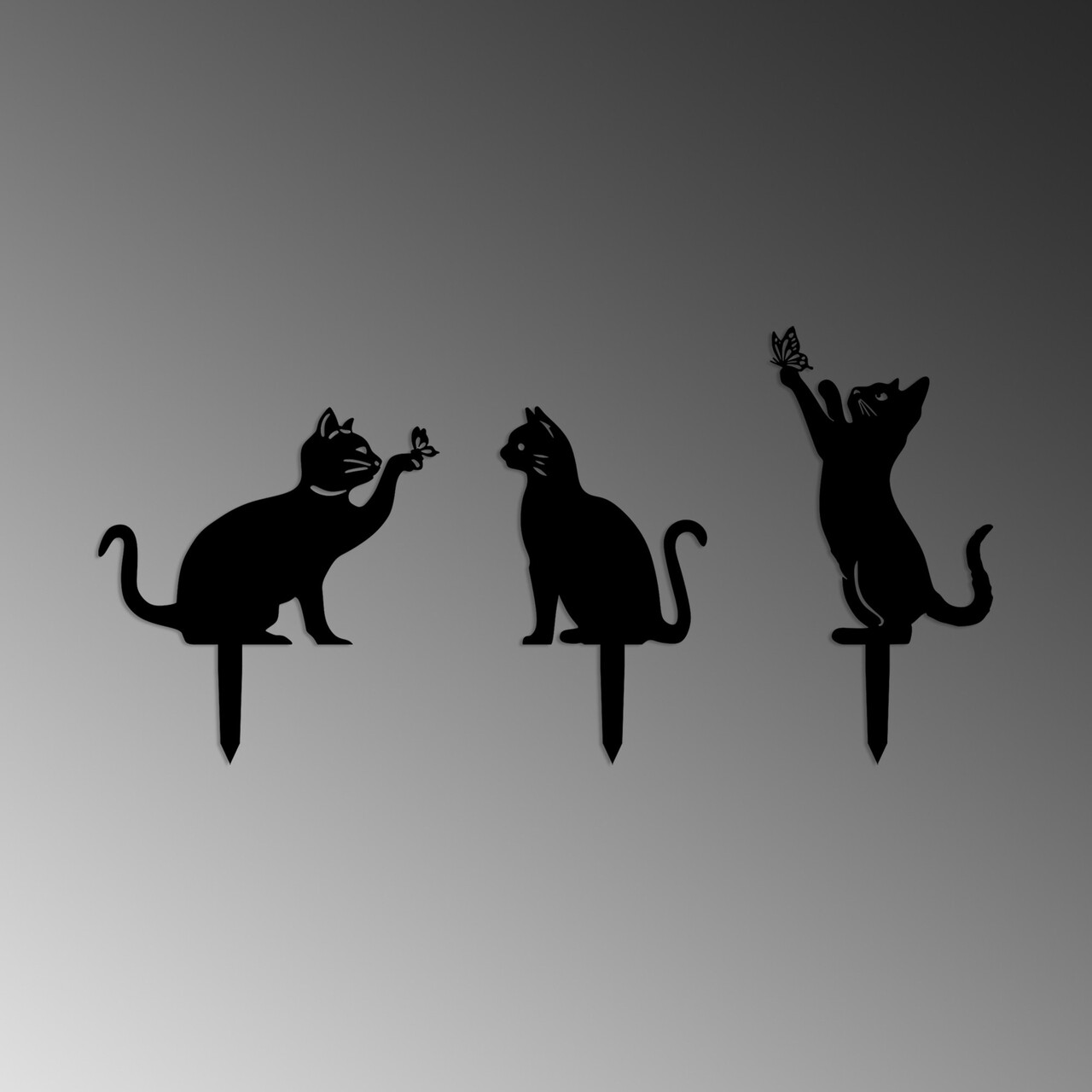 Obiect decorativ de grădină, Fam 06, Negru - imagine 5