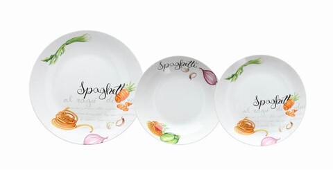 Serviciu de masa, 18 piese, Tognana, Madison Pasta Time, portelan, multicolor BUCATARIE