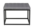 Bancuta, Wenko, Amandola, 59 x 45.5 x 39 cm, metal/poliester, gri/negru