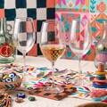 Set de pahare de vin, Hermia, 666HAC2104, Sticla, Transparent