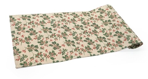 Traversa de masa christmas mistletoe, mercury, 40x180 cm, textil, multicolor
