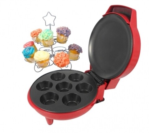 Aparat pentru mini burger Jocca, 750W, 24x24.7x12.2 cm, galben