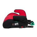 Inaltator auto copii cu Isofix R129, U-grow, 125-150 cm, poliester, negru/rosu