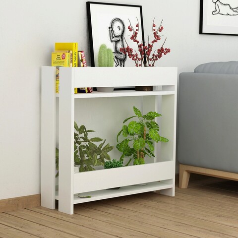 Masuta, Decortie, Massi, 74x72x25 cm, Alb 74x72x25