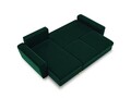 Coltar extensibil reversibil 4 locuri, Moghan, Micadoni Home, GL, 241x145x88 cm, catifea, verde bottle