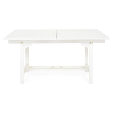 Masa dreptunghiulara extensibila, Tropical, L.160/200 l.100 H.75 cm, alb