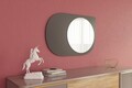 Oglinda decorativa, Siam, Pubble, 60x90x2.2 cm, Antracit