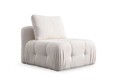 Canapea 3 locuri, Atelier del Sofa, 560ARE4141, Lemn de fag / PAL, Alb