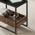 Masuta de cafea / noptiera Columbian, Vasagle, 55x35x55 cm, MDF/PAL, negru