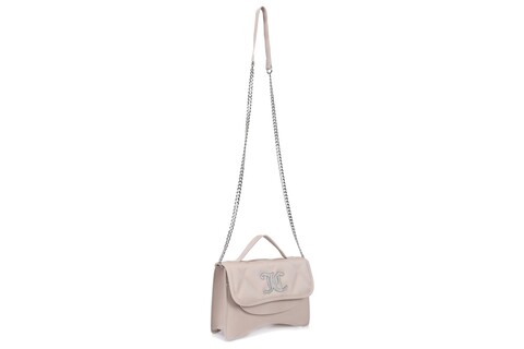Geanta juicy couture 327, 23x7x17 cm, piele ecologica, crem