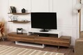 Mobilier pentru living Nirvana, Furny Home, 3 piese, 180x29.5x40.6 cm, alb/natural