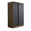 Dulap pentru haine, Minerva, Kale Anthracite Oak, 120x210x52 cm, PAL, Antracit / Stejar