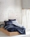 Lenjerie de pat dubla, 4 piese, 100% bumbac ranforce, Cotton Box, Pablo