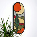 Decoratiune de perete, ART059, PAL, Dimensiune: 53 x 22 x 2 cm, Multicolor