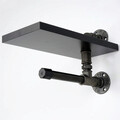 Raft de perete, BORURAF238, MDF , Dimensiune: 15 x 28 x 15 cm, Negru