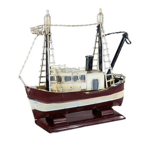 Decoratiune, Boat, Creaciones Meng, 18x15 cm, metal
