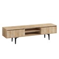 Comoda TV Artemis, Emerald, 150x40x47 cm, natural
