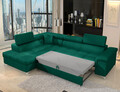 Coltar extensibil stanga 4 locuri ELTAP, ERI-36, Eridano, 275x202x88 cm, lemn/poliester, verde inchis