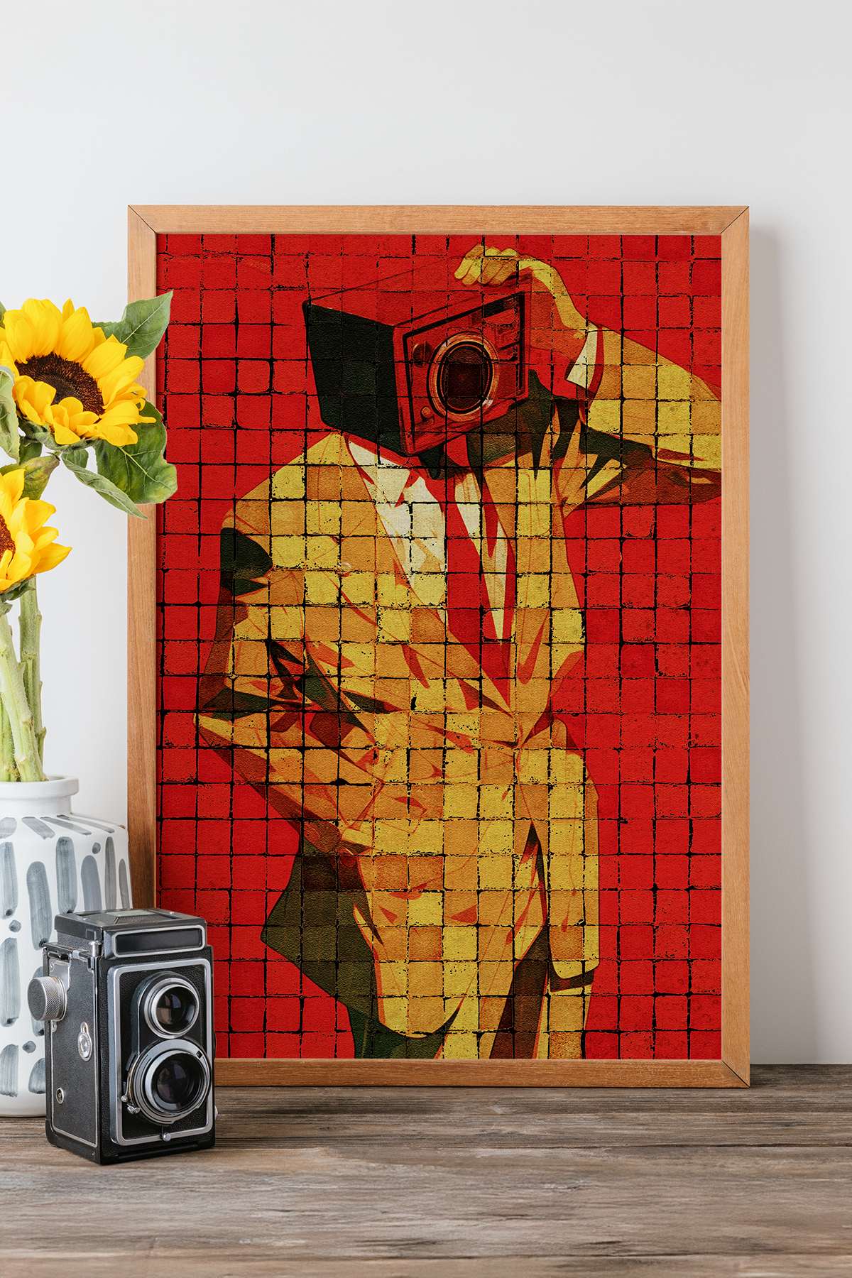 Tablou decorativ, Popmosaıc22, MDF, Multicolor