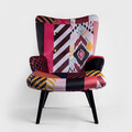 Fotoliu MOSS X NAOKO, Homla, 70x55x95 cm, catifea din poliester, multicolor