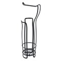 Suport pentru hartie igienica Axis, iDesign, 20.5x16.5x62 cm, otel, bronz