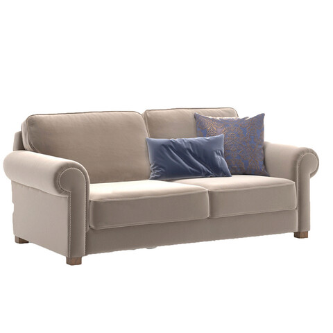 Canapea 3 locuri, ndesign, 291nds1331, lemn, bej