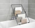 Uscator rufe pliabil Champion, Wenko, 65x7x62-114 cm, metal/polietilena, negru