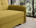 Canapea extensibila 1 loc, ELTAP, Laine, 102x109x84 cm, lemn/poliester, galben