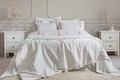 Lenjerie de pat dubla, L'essentiel Maison, Amber, Aproape alb