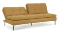 Canapea extensibila cu 3 locuri Leon, Bizzotto, 190 x 94 x 85 cm, lemn de eucalipt/otel/poliester, galben